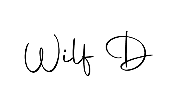 Make a beautiful signature design for name Wilf D. With this signature (Autography-DOLnW) style, you can create a handwritten signature for free. Wilf D signature style 10 images and pictures png