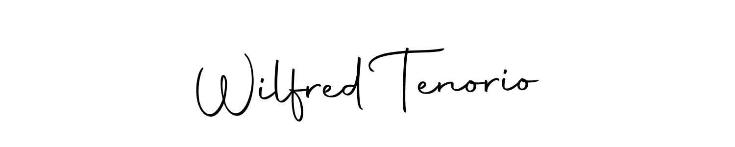 How to make Wilfred Tenorio name signature. Use Autography-DOLnW style for creating short signs online. This is the latest handwritten sign. Wilfred Tenorio signature style 10 images and pictures png