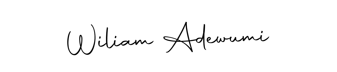 Use a signature maker to create a handwritten signature online. With this signature software, you can design (Autography-DOLnW) your own signature for name Wiliam Adewumi. Wiliam Adewumi signature style 10 images and pictures png