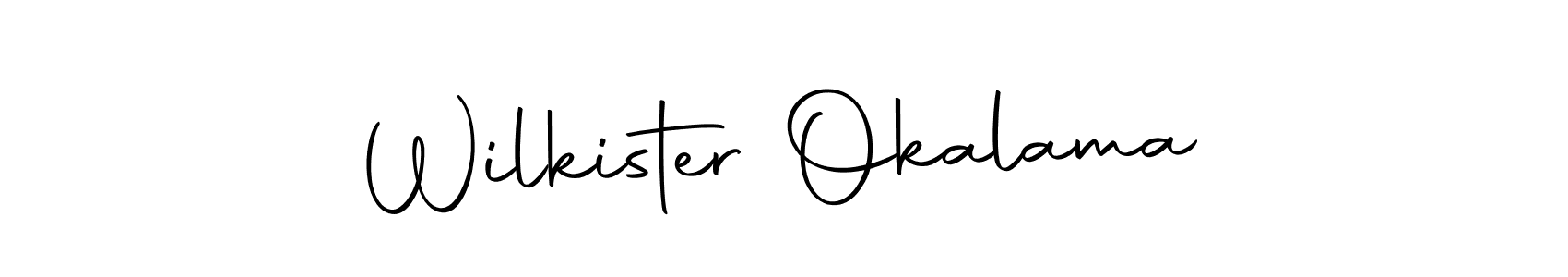 Also we have Wilkister Okalama name is the best signature style. Create professional handwritten signature collection using Autography-DOLnW autograph style. Wilkister Okalama signature style 10 images and pictures png