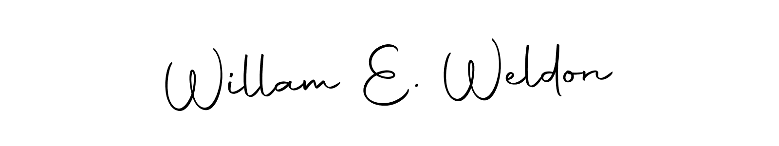 if you are searching for the best signature style for your name Willam E. Weldon. so please give up your signature search. here we have designed multiple signature styles  using Autography-DOLnW. Willam E. Weldon signature style 10 images and pictures png