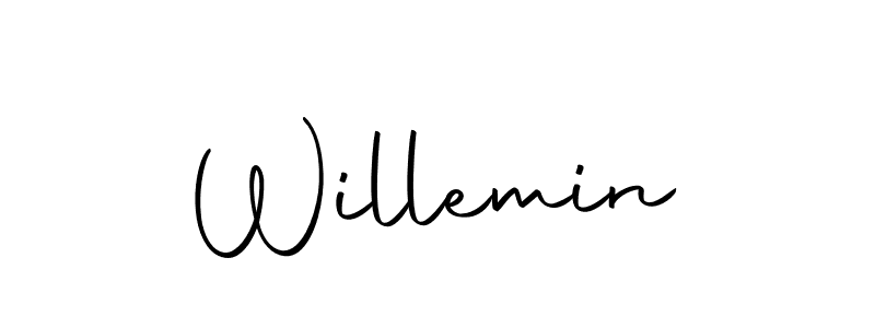 Make a beautiful signature design for name Willemin. With this signature (Autography-DOLnW) style, you can create a handwritten signature for free. Willemin signature style 10 images and pictures png