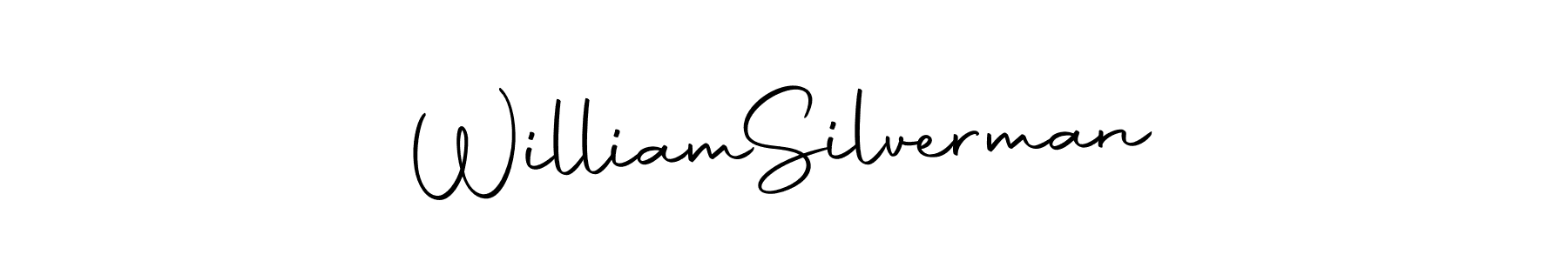 Make a beautiful signature design for name William  Silverman. With this signature (Autography-DOLnW) style, you can create a handwritten signature for free. William  Silverman signature style 10 images and pictures png