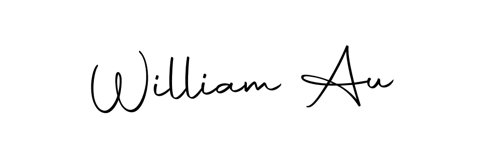 Design your own signature with our free online signature maker. With this signature software, you can create a handwritten (Autography-DOLnW) signature for name William Au. William Au signature style 10 images and pictures png