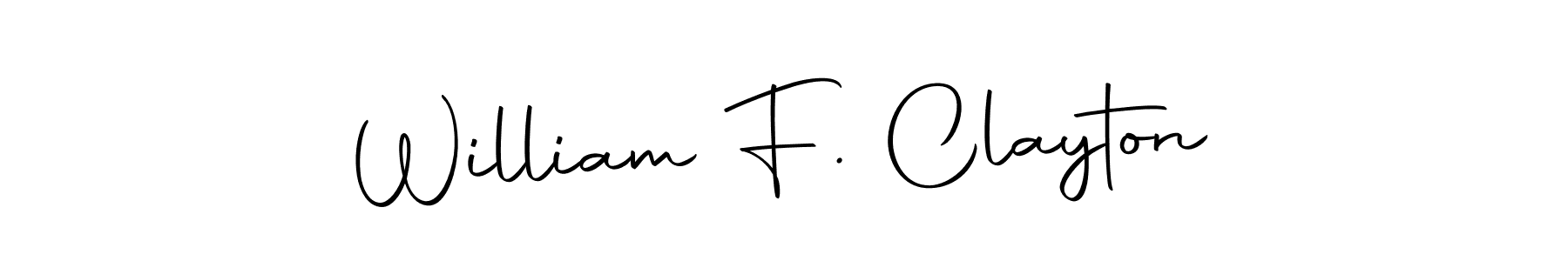 Make a beautiful signature design for name William F. Clayton. Use this online signature maker to create a handwritten signature for free. William F. Clayton signature style 10 images and pictures png