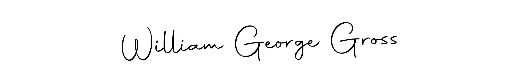 How to make William George Gross name signature. Use Autography-DOLnW style for creating short signs online. This is the latest handwritten sign. William George Gross signature style 10 images and pictures png