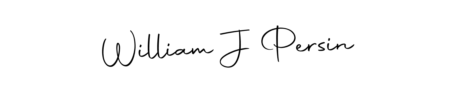 Design your own signature with our free online signature maker. With this signature software, you can create a handwritten (Autography-DOLnW) signature for name William J Persin. William J Persin signature style 10 images and pictures png