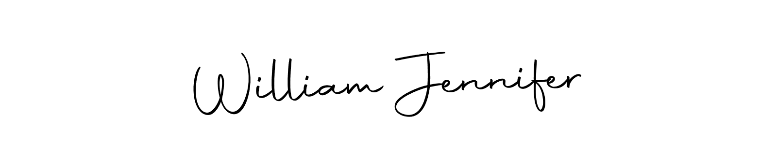 How to Draw William Jennifer signature style? Autography-DOLnW is a latest design signature styles for name William Jennifer. William Jennifer signature style 10 images and pictures png