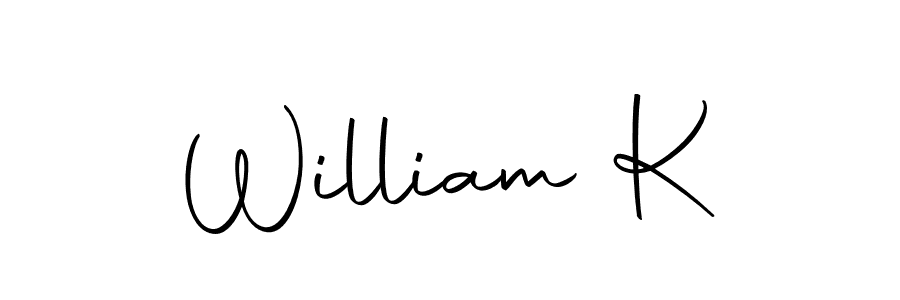 You can use this online signature creator to create a handwritten signature for the name William K. This is the best online autograph maker. William K signature style 10 images and pictures png