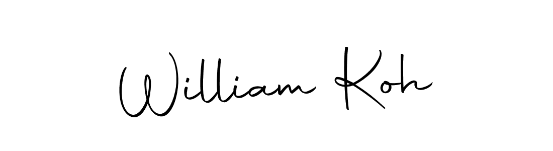 Design your own signature with our free online signature maker. With this signature software, you can create a handwritten (Autography-DOLnW) signature for name William Koh. William Koh signature style 10 images and pictures png