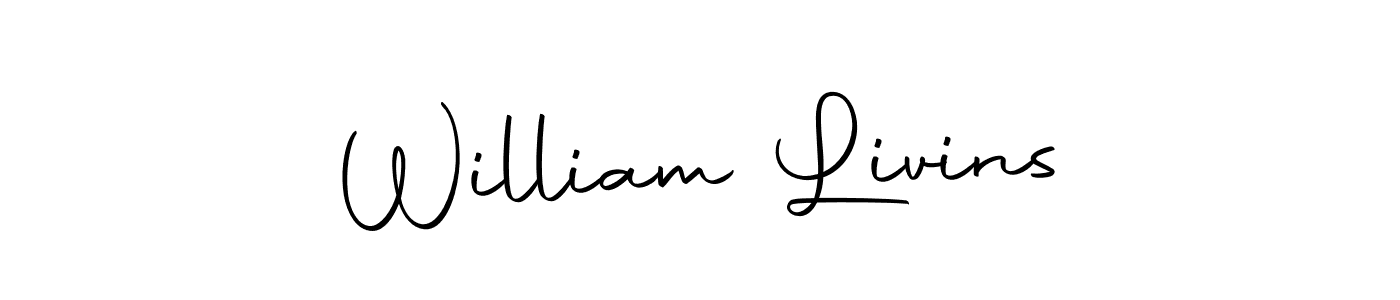 The best way (Autography-DOLnW) to make a short signature is to pick only two or three words in your name. The name William Livins include a total of six letters. For converting this name. William Livins signature style 10 images and pictures png