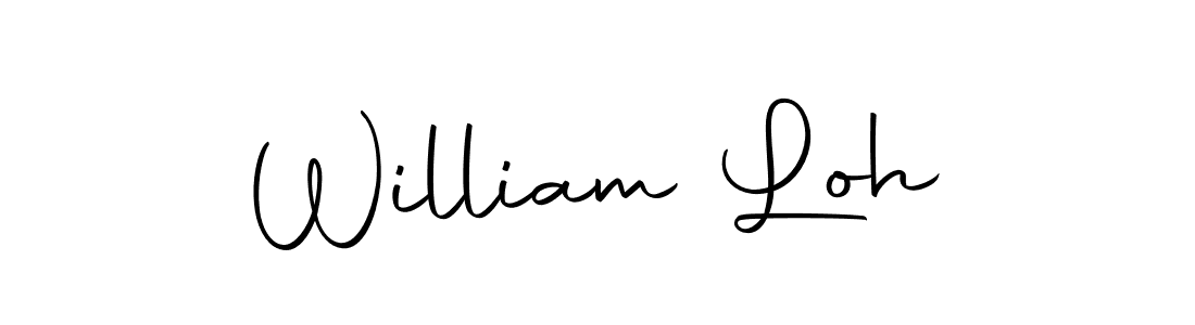 You should practise on your own different ways (Autography-DOLnW) to write your name (William Loh) in signature. don't let someone else do it for you. William Loh signature style 10 images and pictures png