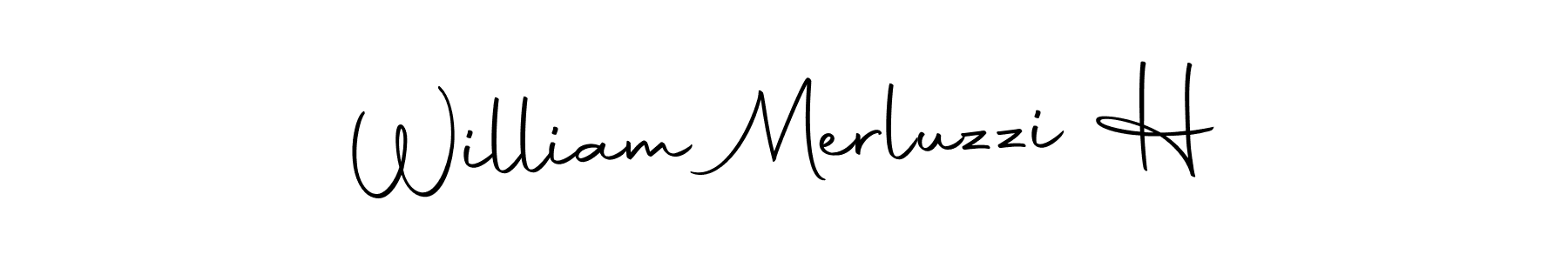 You should practise on your own different ways (Autography-DOLnW) to write your name (William Merluzzi H) in signature. don't let someone else do it for you. William Merluzzi H signature style 10 images and pictures png