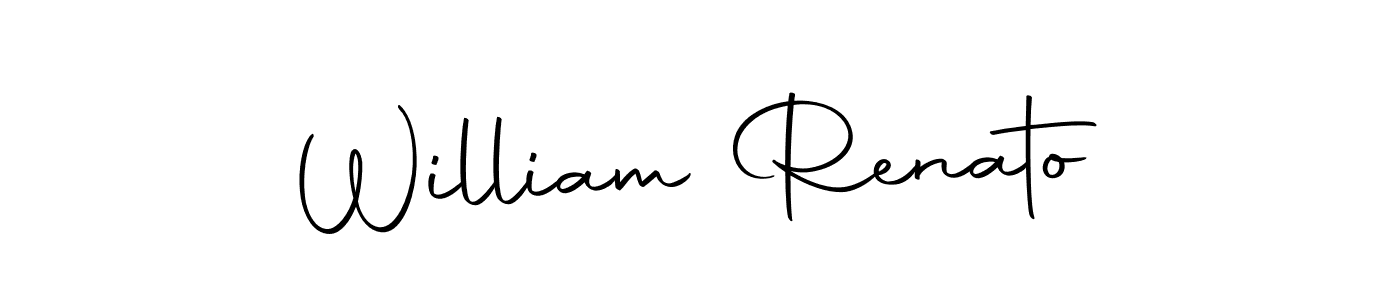 You should practise on your own different ways (Autography-DOLnW) to write your name (William Renato) in signature. don't let someone else do it for you. William Renato signature style 10 images and pictures png