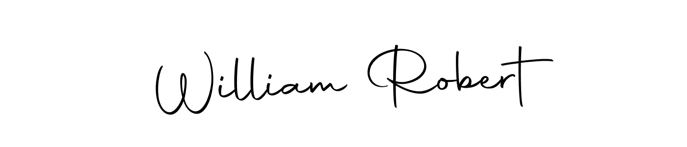 Create a beautiful signature design for name William Robert. With this signature (Autography-DOLnW) fonts, you can make a handwritten signature for free. William Robert signature style 10 images and pictures png