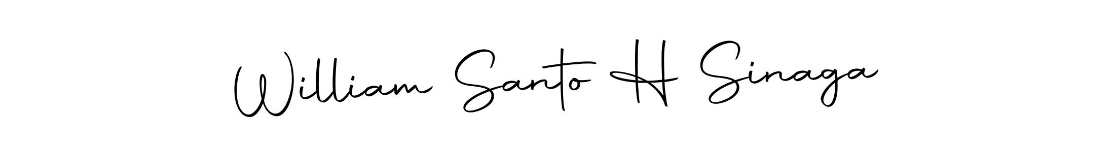 Make a beautiful signature design for name William Santo H Sinaga. With this signature (Autography-DOLnW) style, you can create a handwritten signature for free. William Santo H Sinaga signature style 10 images and pictures png