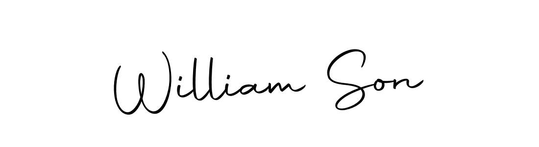Design your own signature with our free online signature maker. With this signature software, you can create a handwritten (Autography-DOLnW) signature for name William Son. William Son signature style 10 images and pictures png