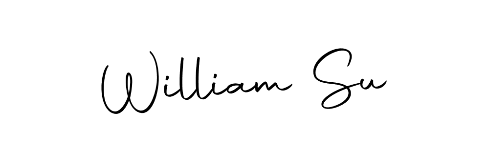 You should practise on your own different ways (Autography-DOLnW) to write your name (William Su) in signature. don't let someone else do it for you. William Su signature style 10 images and pictures png