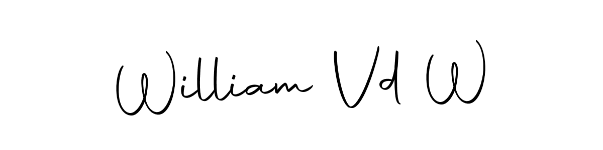 This is the best signature style for the William Vd W name. Also you like these signature font (Autography-DOLnW). Mix name signature. William Vd W signature style 10 images and pictures png