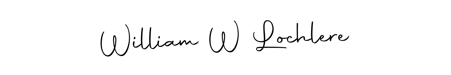 The best way (Autography-DOLnW) to make a short signature is to pick only two or three words in your name. The name William W Lochlere include a total of six letters. For converting this name. William W Lochlere signature style 10 images and pictures png