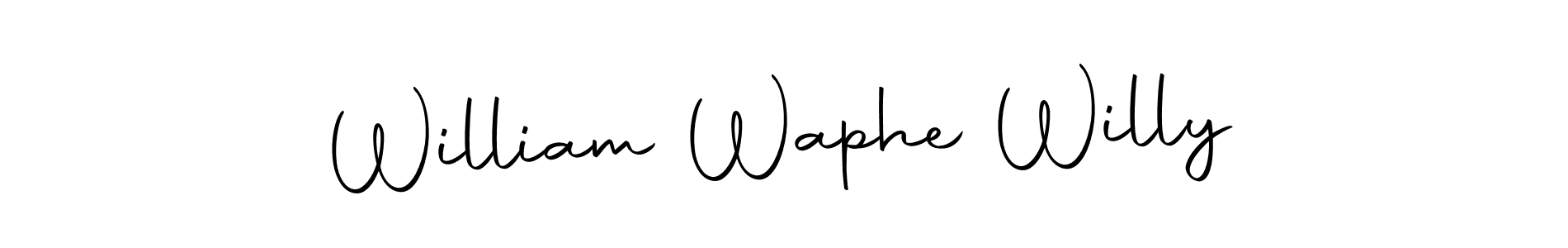 William Waphe Willy stylish signature style. Best Handwritten Sign (Autography-DOLnW) for my name. Handwritten Signature Collection Ideas for my name William Waphe Willy. William Waphe Willy signature style 10 images and pictures png