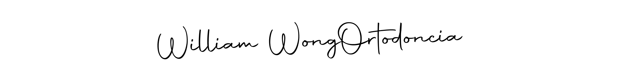 How to make William Wong  Ortodoncia name signature. Use Autography-DOLnW style for creating short signs online. This is the latest handwritten sign. William Wong  Ortodoncia signature style 10 images and pictures png
