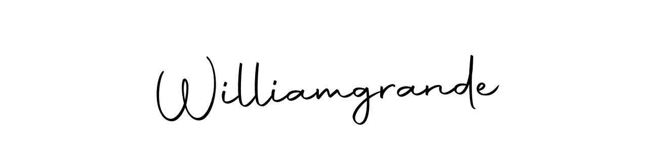 Make a beautiful signature design for name Williamgrande. With this signature (Autography-DOLnW) style, you can create a handwritten signature for free. Williamgrande signature style 10 images and pictures png