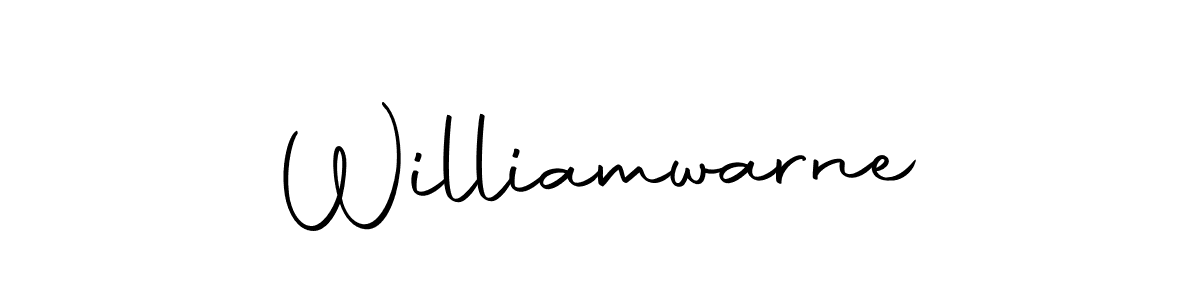 Design your own signature with our free online signature maker. With this signature software, you can create a handwritten (Autography-DOLnW) signature for name Williamwarne. Williamwarne signature style 10 images and pictures png