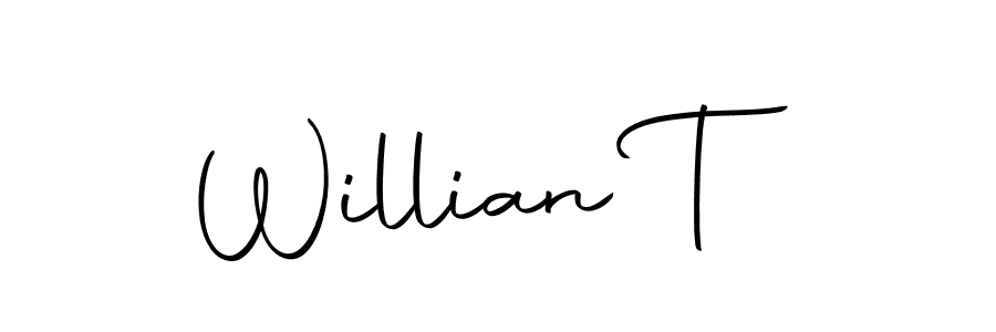 You should practise on your own different ways (Autography-DOLnW) to write your name (Willian T) in signature. don't let someone else do it for you. Willian T signature style 10 images and pictures png