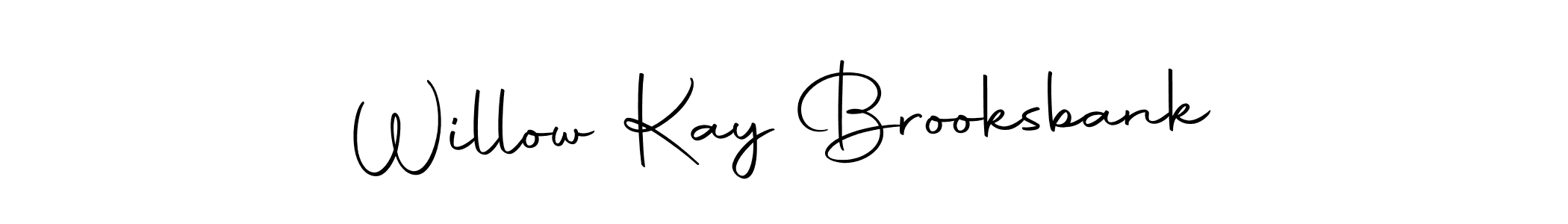 if you are searching for the best signature style for your name Willow Kay Brooksbank. so please give up your signature search. here we have designed multiple signature styles  using Autography-DOLnW. Willow Kay Brooksbank signature style 10 images and pictures png