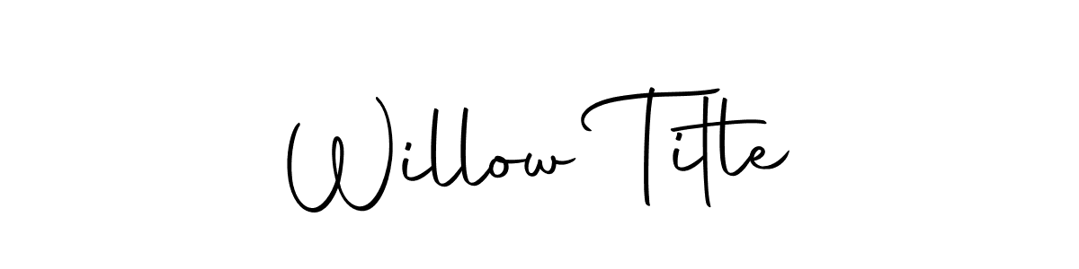 Here are the top 10 professional signature styles for the name Willow Title. These are the best autograph styles you can use for your name. Willow Title signature style 10 images and pictures png