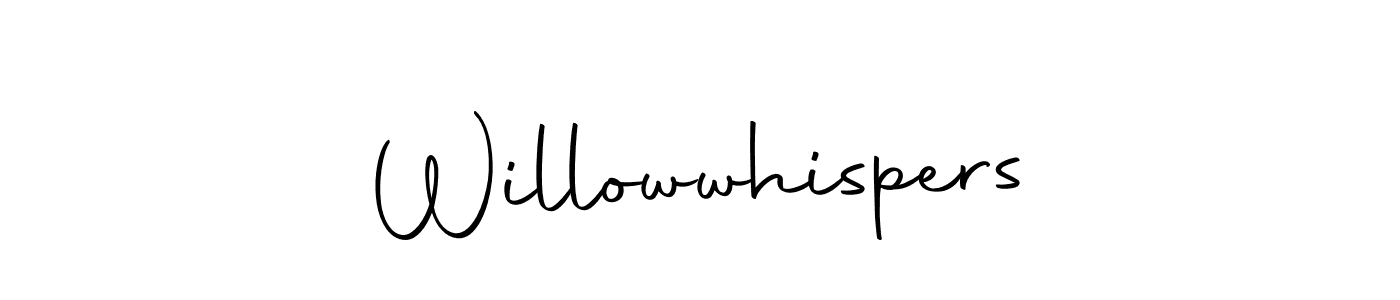 How to make Willowwhispers signature? Autography-DOLnW is a professional autograph style. Create handwritten signature for Willowwhispers name. Willowwhispers signature style 10 images and pictures png