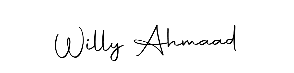 Also we have Willy Ahmaad name is the best signature style. Create professional handwritten signature collection using Autography-DOLnW autograph style. Willy Ahmaad signature style 10 images and pictures png