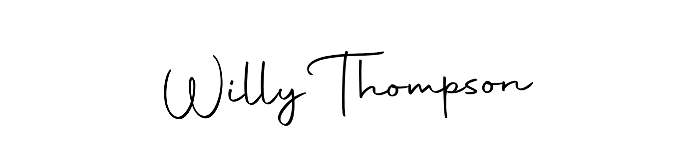 Make a beautiful signature design for name Willy Thompson. With this signature (Autography-DOLnW) style, you can create a handwritten signature for free. Willy Thompson signature style 10 images and pictures png