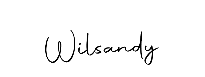 Use a signature maker to create a handwritten signature online. With this signature software, you can design (Autography-DOLnW) your own signature for name Wilsandy. Wilsandy signature style 10 images and pictures png