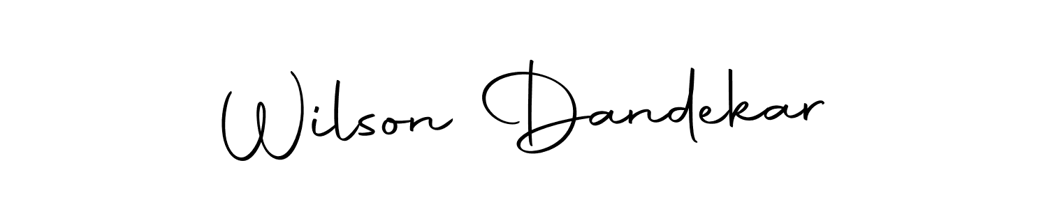 if you are searching for the best signature style for your name Wilson Dandekar. so please give up your signature search. here we have designed multiple signature styles  using Autography-DOLnW. Wilson Dandekar signature style 10 images and pictures png