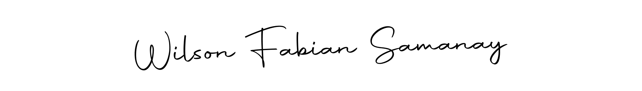 if you are searching for the best signature style for your name Wilson Fabian Samanay. so please give up your signature search. here we have designed multiple signature styles  using Autography-DOLnW. Wilson Fabian Samanay signature style 10 images and pictures png