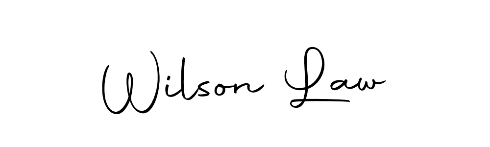 Design your own signature with our free online signature maker. With this signature software, you can create a handwritten (Autography-DOLnW) signature for name Wilson Law. Wilson Law signature style 10 images and pictures png
