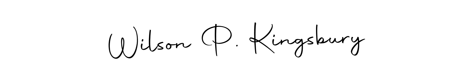 Design your own signature with our free online signature maker. With this signature software, you can create a handwritten (Autography-DOLnW) signature for name Wilson P. Kingsbury. Wilson P. Kingsbury signature style 10 images and pictures png