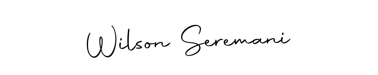Once you've used our free online signature maker to create your best signature Autography-DOLnW style, it's time to enjoy all of the benefits that Wilson Seremani name signing documents. Wilson Seremani signature style 10 images and pictures png