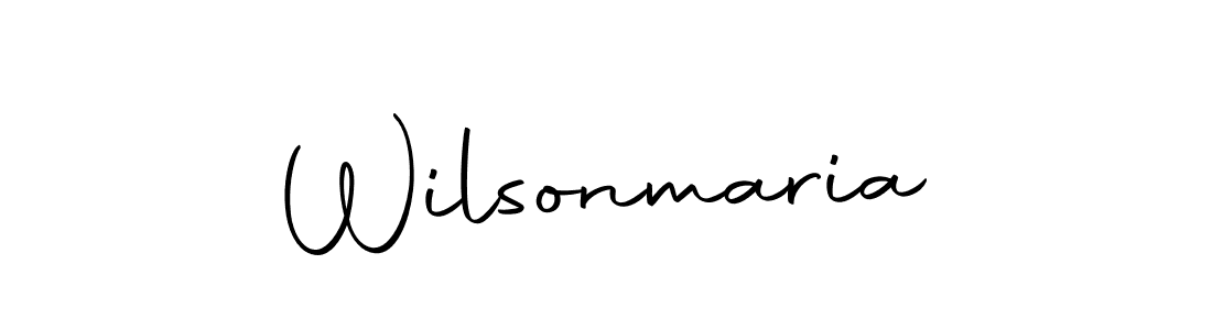How to make Wilsonmaria name signature. Use Autography-DOLnW style for creating short signs online. This is the latest handwritten sign. Wilsonmaria signature style 10 images and pictures png