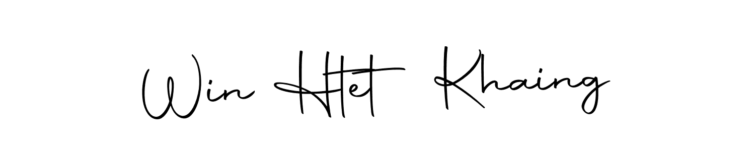 Win Htet Khaing stylish signature style. Best Handwritten Sign (Autography-DOLnW) for my name. Handwritten Signature Collection Ideas for my name Win Htet Khaing. Win Htet Khaing signature style 10 images and pictures png