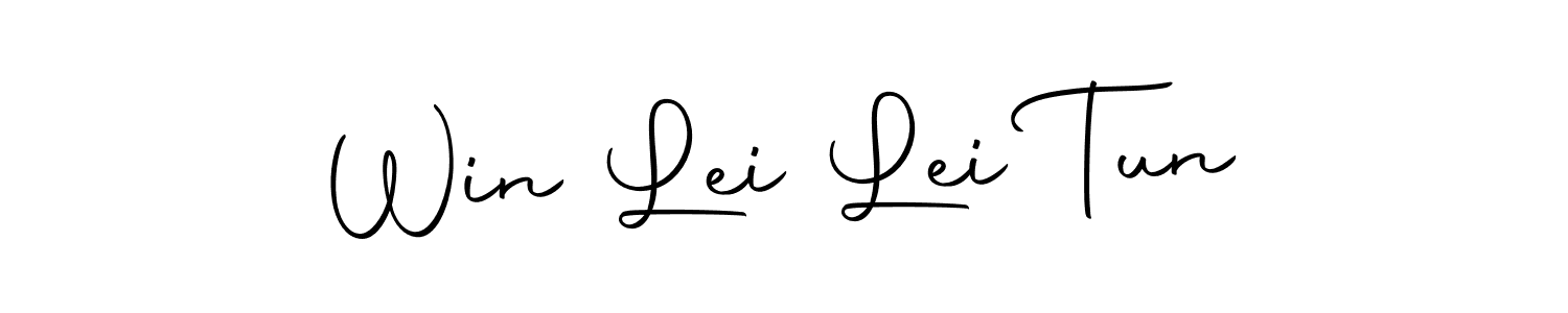 How to make Win Lei Lei Tun signature? Autography-DOLnW is a professional autograph style. Create handwritten signature for Win Lei Lei Tun name. Win Lei Lei Tun signature style 10 images and pictures png