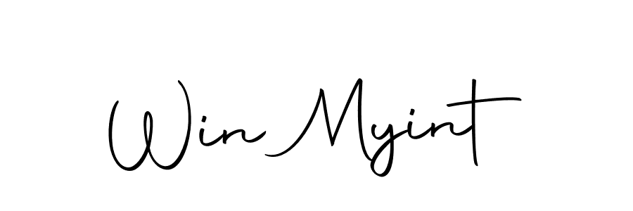 Create a beautiful signature design for name Win Myint. With this signature (Autography-DOLnW) fonts, you can make a handwritten signature for free. Win Myint signature style 10 images and pictures png