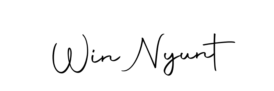Make a beautiful signature design for name Win Nyunt. Use this online signature maker to create a handwritten signature for free. Win Nyunt signature style 10 images and pictures png