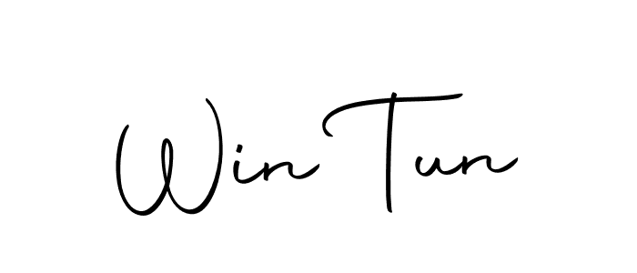 Win Tun stylish signature style. Best Handwritten Sign (Autography-DOLnW) for my name. Handwritten Signature Collection Ideas for my name Win Tun. Win Tun signature style 10 images and pictures png