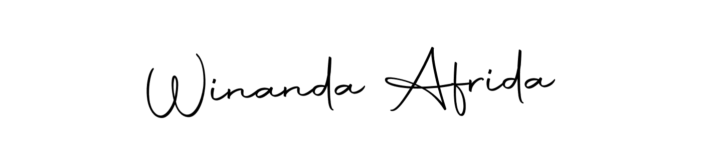 Also we have Winanda Afrida name is the best signature style. Create professional handwritten signature collection using Autography-DOLnW autograph style. Winanda Afrida signature style 10 images and pictures png