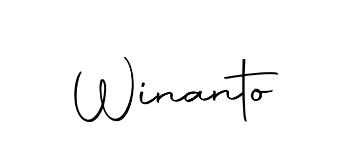 Make a beautiful signature design for name Winanto. With this signature (Autography-DOLnW) style, you can create a handwritten signature for free. Winanto signature style 10 images and pictures png