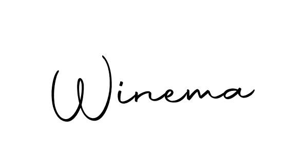 The best way (Autography-DOLnW) to make a short signature is to pick only two or three words in your name. The name Winema include a total of six letters. For converting this name. Winema signature style 10 images and pictures png