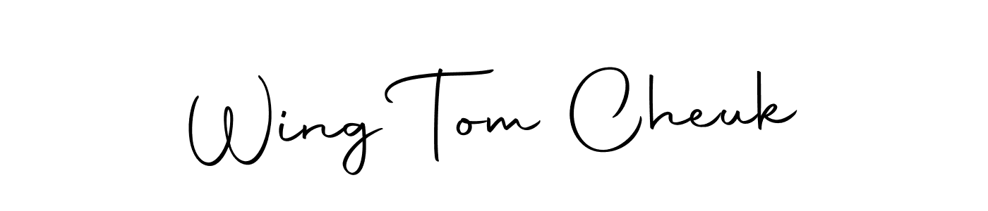 How to make Wing Tom Cheuk name signature. Use Autography-DOLnW style for creating short signs online. This is the latest handwritten sign. Wing Tom Cheuk signature style 10 images and pictures png